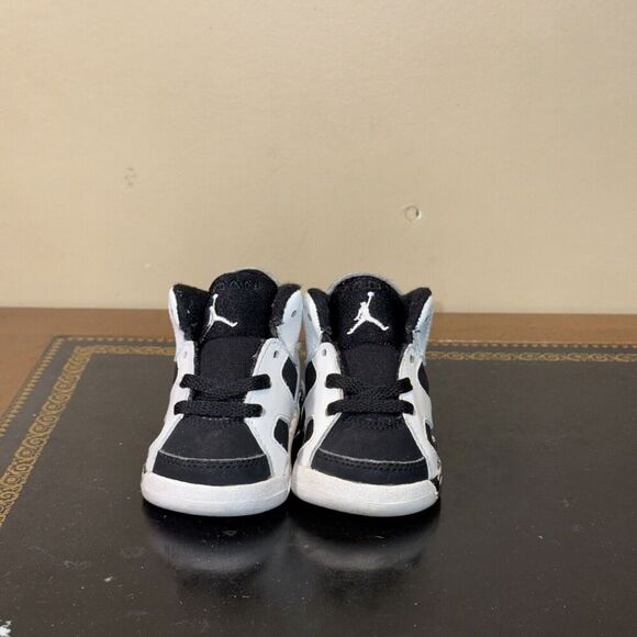 Nike Air Jordan 6 Retro Oreo Black White 384667-101 TD Toddler Baby Size 2.5C - Picture 2 of 5